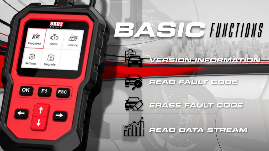 Triumph Motorcycle Scan Tool Basic Functions