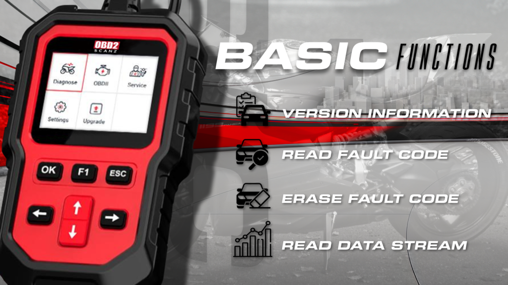 Ducati Motorcycle Scan Tool Basic Functions