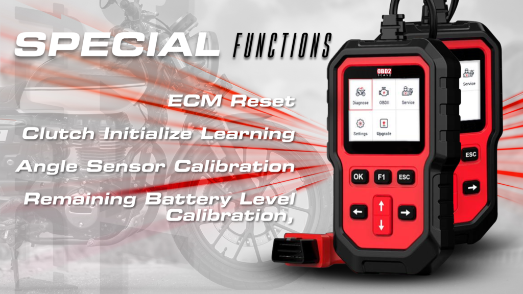 Honda Motorcycle Scan Tool Special Functions